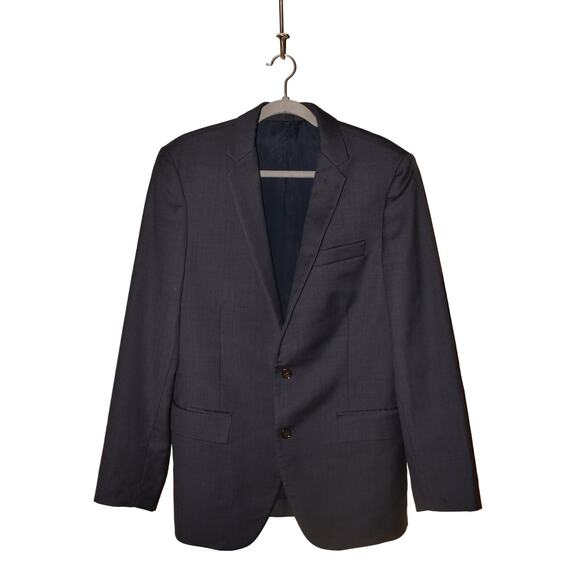 J.CREW $450 Navy Thompson Suit Jacket Worsted‎ Wool Blazer Men's 38R - Picture 1 of 4